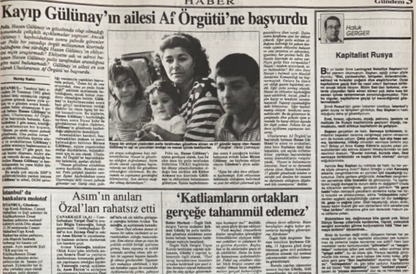 Kayıp Gülünay’ın ailesi Af Örgütü’ne başvurdu