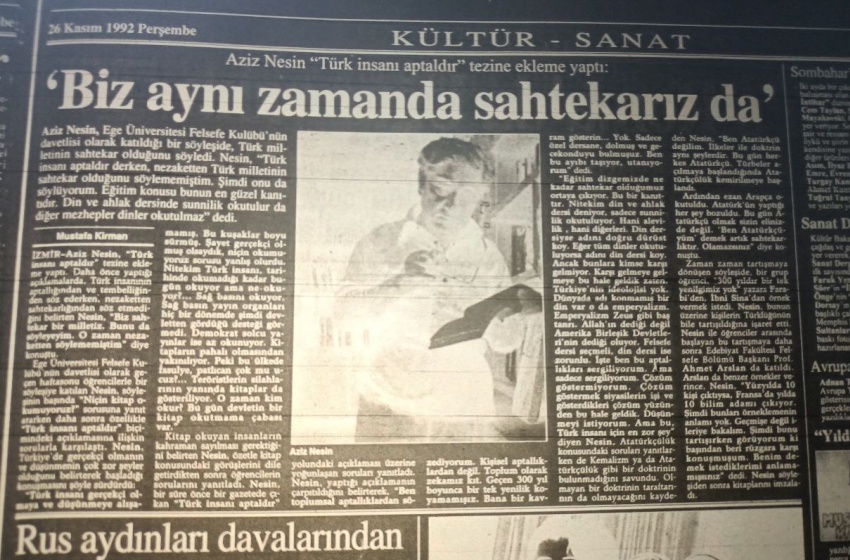 ‘Biz aynı zamanda sahtekarız da’