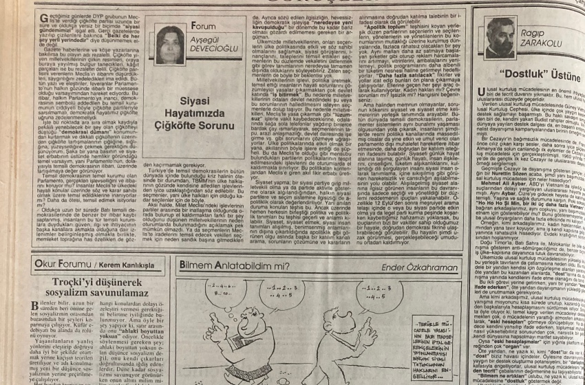 Siyasi Hayatımızda Çiğköfte Sorunu