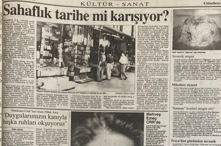 Sahaflık tarihe mi karışıyor?