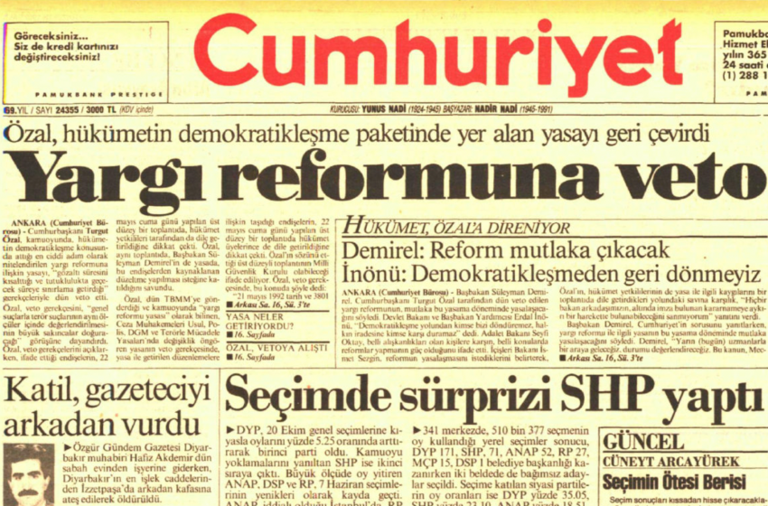Yargı reformuna veto